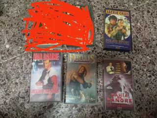 Lote 6 Películas VHS (Español)