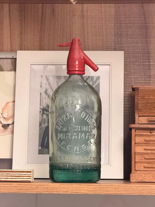 Sifón de Vidrio Antiguo Miramar