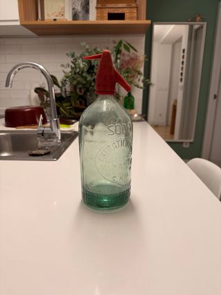 Sifón de Vidrio Antiguo Miramar