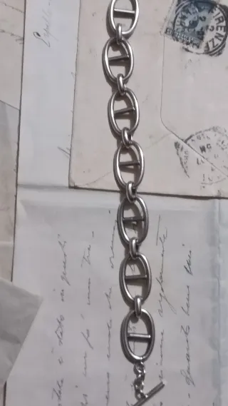 Bracciale Argento 800 Vintage Maglia Marinara