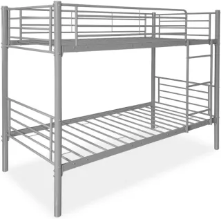 Litera de metal gris