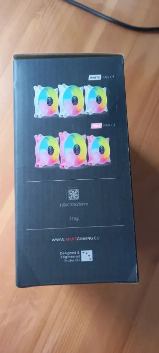 Kit Ventiladores Mars Gaming ARGB MF-3DKIT