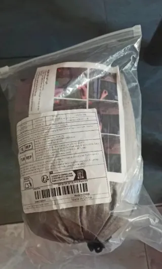 Hamaca Camping Ligera 270x140 Negro/Gris