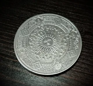 Moneta Sole Luna Zodiaco