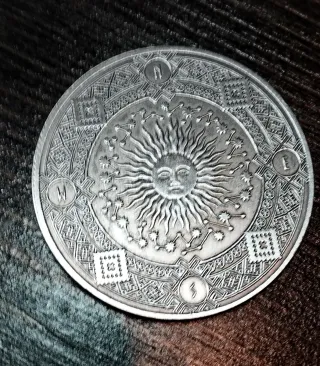 Moneta Sole Luna Zodiaco