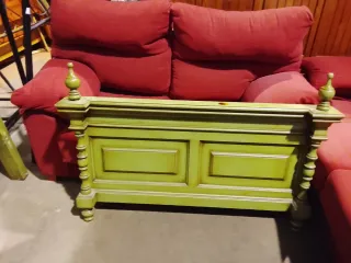 Cama 120x180 madera verde