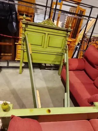 Cama 120x180 madera verde