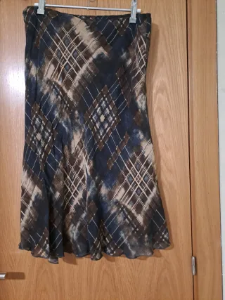 Falda larga estampada