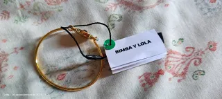 Pulsera Bimba y Lola dorada y blanca