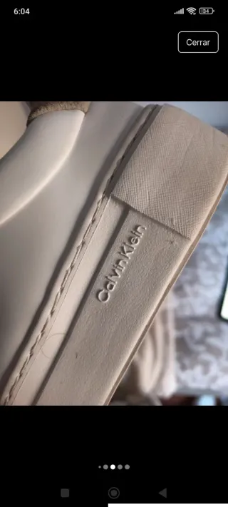 Zapatillas Calvin Klein Mujer Piel Plataforma