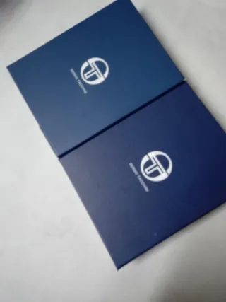 Coppia Portafogli Uomo Sergio Tacchini Pelle Cuoio