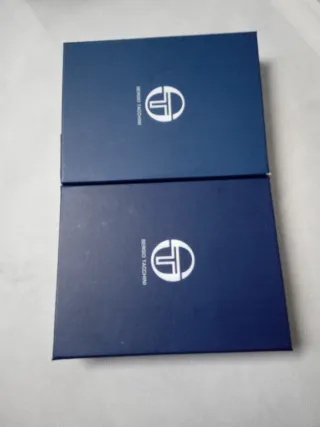 Coppia Portafogli Uomo Sergio Tacchini Pelle Cuoio