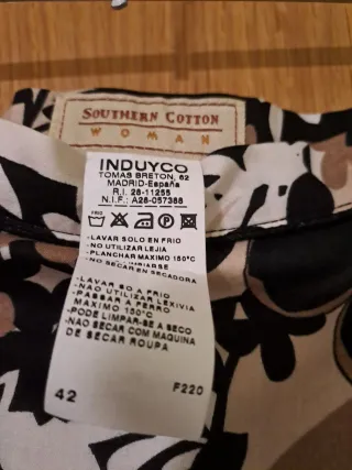 Falda estampada flores