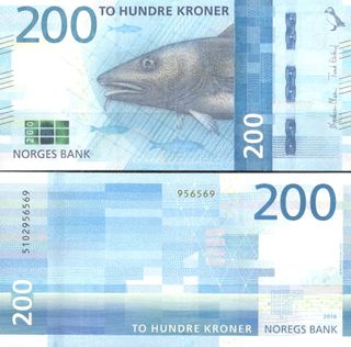 200 Coronas Noruega - Billete
