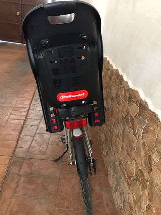 Bicicleta con silla para bebé