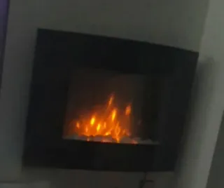 Chimenea Eléctrica Negra