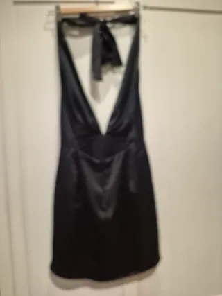 Vestido Negro Corto Halter