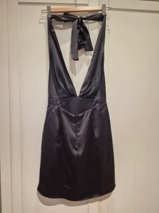 Vestido Negro Corto Halter