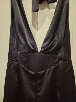 Vestido Negro Corto Halter