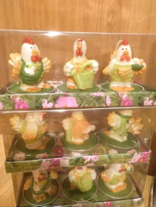 33 Candele decorative + 3 portacandele.