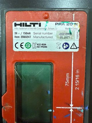 Receptor Láser Hilti PRA 20