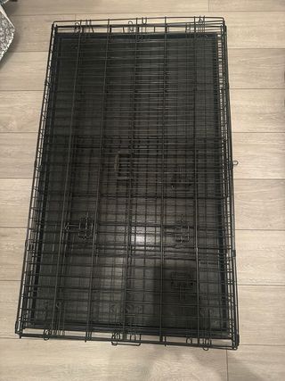 Jaula para Perros Grande Plegable 122x71x78 cm