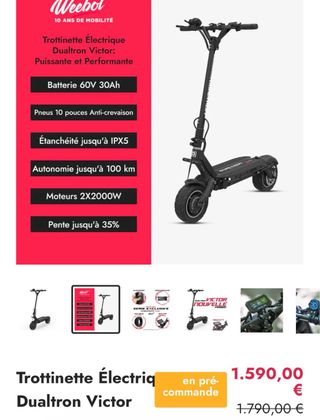 Dualtron Victor Patinete Eléctrico