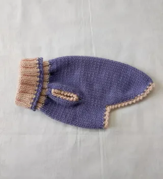 Maglioncino per cagnolini XS lilla/rosa