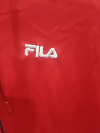 Sudadera Fila Roja y Azul con Capucha