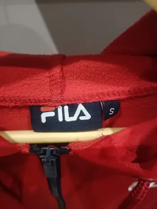 Sudadera Fila Roja y Azul con Capucha