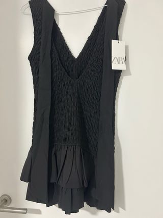 Vestido Zara con lazo negro