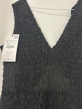 Vestido Zara con lazo negro