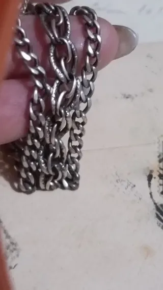 Bracciale Argento 800 3 Catene chiusura scomparsa