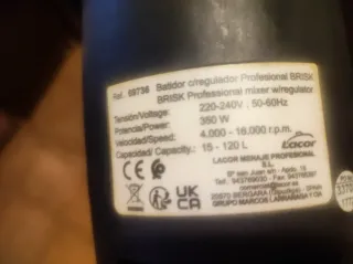 Batidora de brazo profesional Lacor