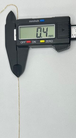 Cadena Forzada de oro de 18k, 1.07 g, 45 cm.