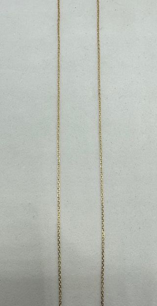 Cadena Forzada de oro de 18k, 1.07 g, 45 cm.