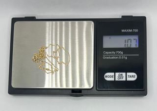 Cadena Forzada de oro de 18k, 1.07 g, 45 cm.