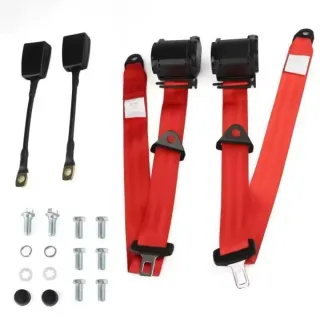 Pareja cinturones Seat 124 rojos NUEVOS