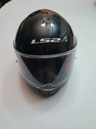 Casco Moto LS2 Negro Brillante