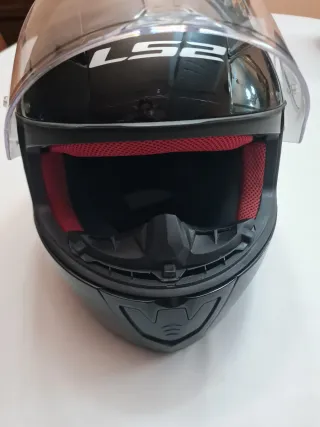 Casco Moto LS2 Negro Brillante