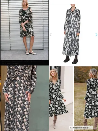 Vestido Bpc Selección floral negro