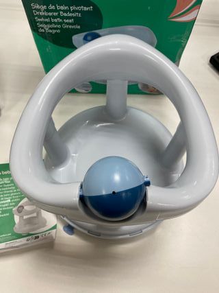 Asiento Bañera Bebeconfort Giratorio Azul