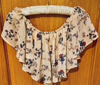 Blusa Lefties floral beige Talla XS