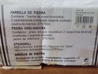 Pietra ollare in marmo da tavolo 37x19 cm