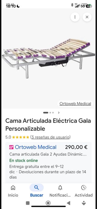 Cama Articulada Eléctrica Ortoweb Medical