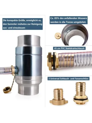 Colector agua lluvia 100mm