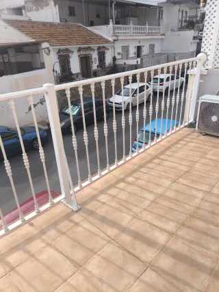 Barandilla de hierro macizo para terraza