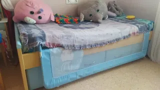 Barrera de Cama Infantil Azul