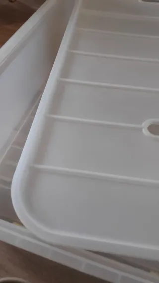 Caja de almacenaje Ikea transparente