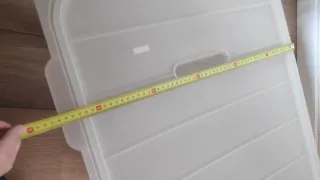 Caja de almacenaje Ikea transparente